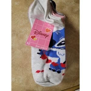 Disney Stitch Womens Ankle Whimsical Socks 9 Pair Pack Shoe Size 4-10